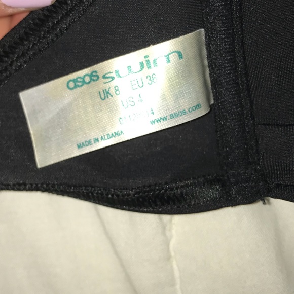 ASOS swim black ruffle top - Picture 4 of 4